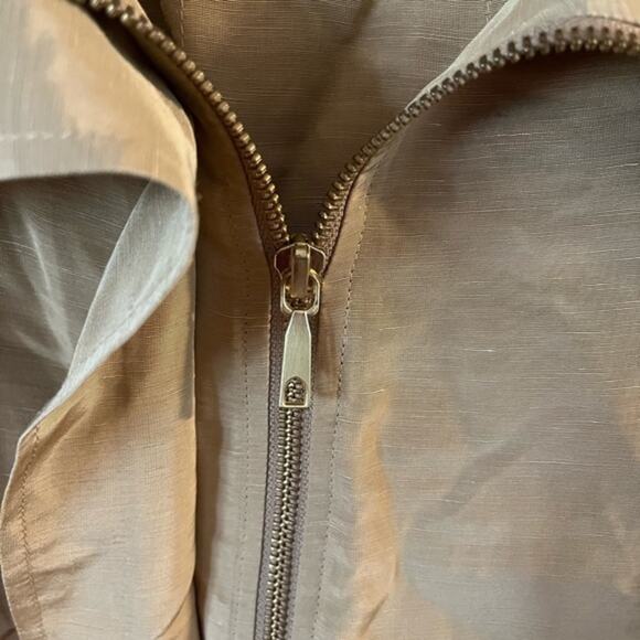 Lafayette 148 New York Tan Jacket With Belt Size 2 - Picture 8 of 14